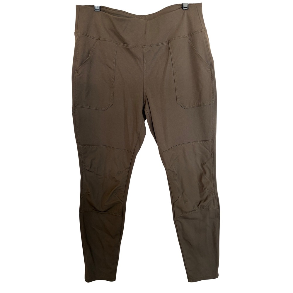 Carhartt Force Women Brown Fitted Utility Legging Work Hiking Pants L 12-14‎